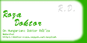 roza doktor business card